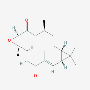 molecular formula C20H28O3 B1250422 微棒状菌素 