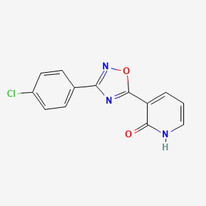 3-[3-(4-chlorophenyl)-1,2,4-oxadiazol-5-yl]pyridin-2(1H)-one