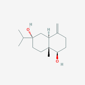 molecular formula C15H26O2 B1250424 4(15)-Eudesmene-1beta,7alpha-diol 