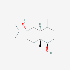 molecular formula C15H26O2 B1250424 4(15)-翠烯-1β,7α-二醇 