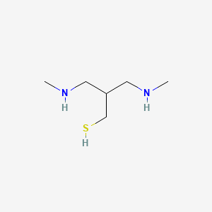 1-Propanethiol, 3-(methylamino)-2-((methylamino)methyl)-