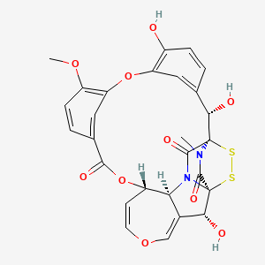 molecular formula C27H22N2O10S2 B1250432 Emestrin 