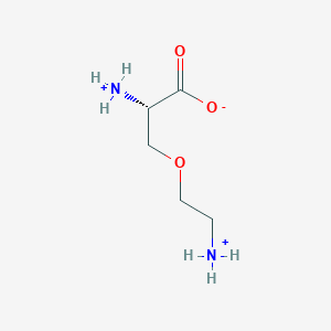 molecular formula C5H13N2O3+ B1250433 (2S)-2-氨基-3-(2-氨基乙氧基)丙酸 