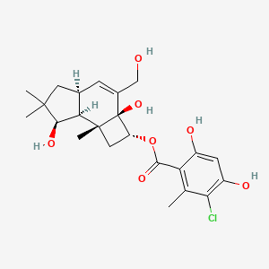 molecular formula C23H29ClO7 B1250435 梅利欧素M 