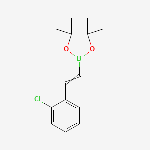 2-[2-(2-Chlorophenyl)ethenyl]-4,4,5,5-tetramethyl-1,3,2-dioxaborolane