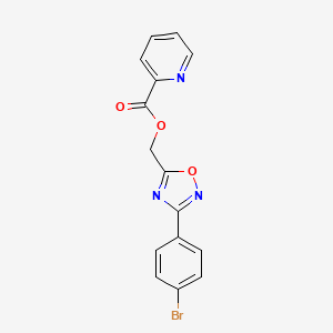 [3-(4-Bromophenyl)-1,2,4-oxadiazol-5-yl]methyl pyridine-2-carboxylate