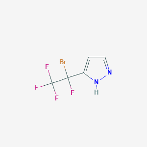 3-(1-Bromo-1,2,2,2-tetrafluoroethyl)-1h-pyrazole