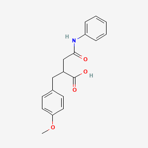 2-(4-Methoxybenzyl)-4-oxo-4-(phenylamino)butanoic acid