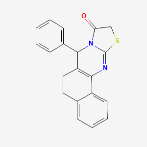 7-phenyl-5,7-dihydro-6H-benzo[h][1,3]thiazolo[2,3-b]quinazolin-9(10H)-one