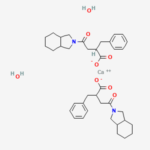 calcium bis((2S)-4-[(3aR,7aS)-octahydro-1H-isoindol-2-yl]-2-benzyl-4-oxobutanoate) dihydrate