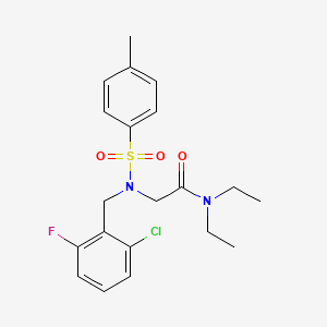 N~2~-(2-chloro-6-fluorobenzyl)-N,N-diethyl-N~2~-[(4-methylphenyl)sulfonyl]glycinamide