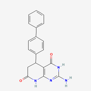 2-amino-5-(biphenyl-4-yl)-4-hydroxy-5,8-dihydropyrido[2,3-d]pyrimidin-7(6H)-one