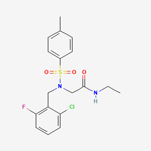 N~2~-(2-chloro-6-fluorobenzyl)-N-ethyl-N~2~-[(4-methylphenyl)sulfonyl]glycinamide