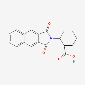 2-{1,3-Dioxobenzo[f]isoindol-2-yl}cyclohexane-1-carboxylic acid