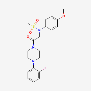 N-{2-[4-(2-fluorophenyl)piperazin-1-yl]-2-oxoethyl}-N-(4-methoxyphenyl)methanesulfonamide