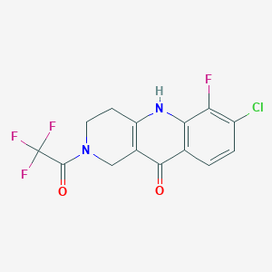 7-chloro-6-fluoro-2-(trifluoroacetyl)-1,3,4,5-tetrahydrobenzo[b][1,6]naphthyridin-10(2H)-one