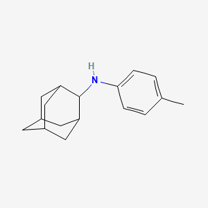 molecular formula C17H23N B12504593 (1r,3r,5R,7R)-N-(4-methylphenyl)tricyclo[3.3.1.1~3,7~]decan-2-amine 