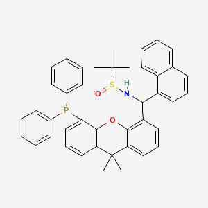 N-{[5-(diphenylphosphanyl)-9,9-dimethylxanthen-4-yl](naphthalen-1-yl)methyl}-2-methylpropane-2-sulfinamide