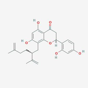 molecular formula C25H28O6 B1250468 remangiflavanone B 