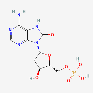 molecular formula C10H14N5O7P B1250478 8-hydroxy-dAMP 