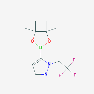 5-(4,4,5,5-Tetramethyl-1,3,2-dioxaborolan-2-yl)-1-(2,2,2-trifluoroethyl)-1h-pyrazole