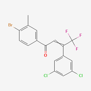 1-(4-Bromo-3-methylphenyl)-3-(3,5-dichlorophenyl)-4,4,4-trifluoro-2-buten-1-one