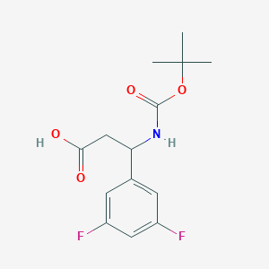 3-((Tert-butoxycarbonyl)amino)-3-(3,5-difluorophenyl)propanoic acid