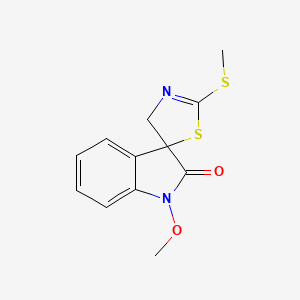 molecular formula C12H12N2O2S2 B1250493 1-Methoxyspirobrassinin CAS No. 156499-63-7