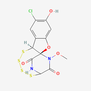 molecular formula C12H9ClN2O5S4 B1250499 Tetrathioaspirochlorine 