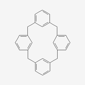 molecular formula C28H24 B1250510 五环[19.3.1.1(3,7).1(9,13).1(15,19)]八十八烷-1(25),3(28),4,6,9(27),10,12,15(26),16,18,21,23-十二烯 CAS No. 281-54-9