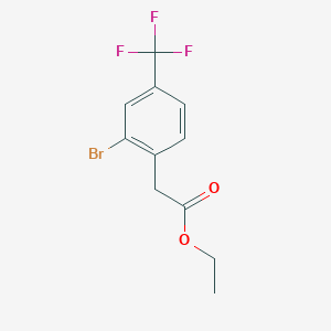 Ethyl 2-bromo-4-(trifloromethyl)phenylacetate