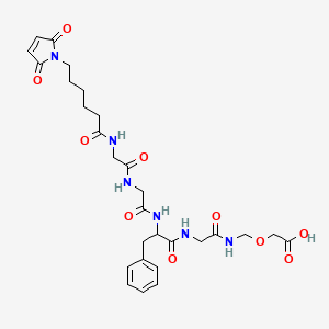 2-[[[2-[[2-[[2-[[2-[6-(2,5-Dioxopyrrol-1-yl)hexanoylamino]acetyl]amino]acetyl]amino]-3-phenylpropanoyl]amino]acetyl]amino]methoxy]acetic acid