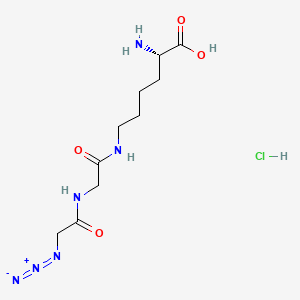 (2S)-2-amino-6-[2-(2-azidoacetamido)acetamido]hexanoic acid hydrochloride