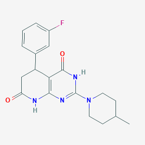 5-(3-fluorophenyl)-4-hydroxy-2-(4-methylpiperidin-1-yl)-5,8-dihydropyrido[2,3-d]pyrimidin-7(6H)-one