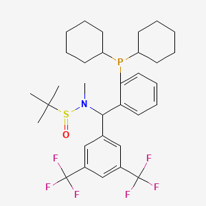 N-{[3,5-bis(trifluoromethyl)phenyl][2-(dicyclohexylphosphanyl)phenyl]methyl}-N,2-dimethylpropane-2-sulfinamide