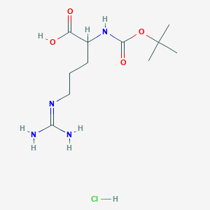 molecular formula C11H23ClN4O4 B12505347 (Tert-butoxycarbonyl)arginine hydrochloride 