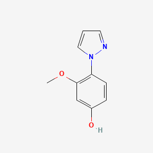 3-Methoxy-4-(1H-pyrazol-1-yl)phenol