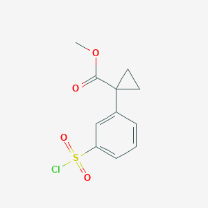 Methyl 1-(3-(chlorosulfonyl)phenyl)cyclopropanecarboxylate