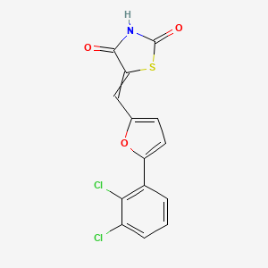 5-{[5-(2,3-Dichlorophenyl)furan-2-yl]methylidene}-1,3-thiazolidine-2,4-dione