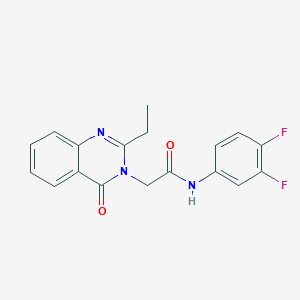 N-(3,4-difluorophenyl)-2-(2-ethyl-4-oxoquinazolin-3(4H)-yl)acetamide