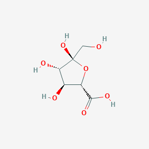 molecular formula C6H10O7 B1250561 alpha-D-fructuronic acid 