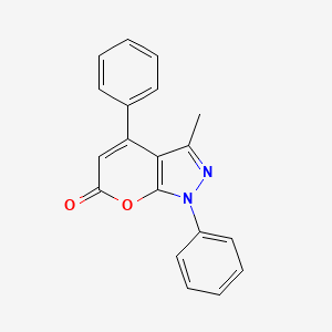 3-Methyl-1,4-diphenylpyrano[2,3-c]pyrazol-6-one