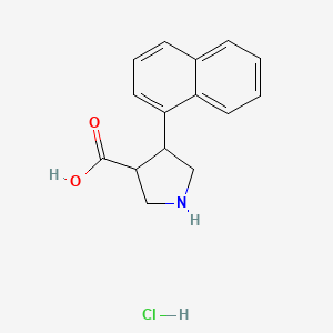 4-(Naphthalen-1-yl)pyrrolidine-3-carboxylic acid hydrochloride