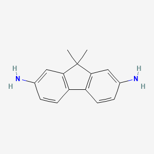 molecular formula C15H16N2 B12505681 9,9-dimethyl-9H-fluorene-2,7-diamine 