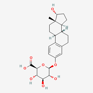 molecular formula C24H32O8 B1250587 17alpha-Estradiol 3-glucosiduronic acid 