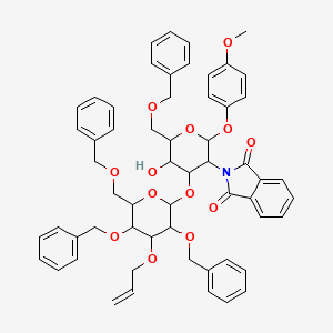 Gal[3All,246Bn]beta(1-3)GlcNPhth[6Bn]-beta-MP