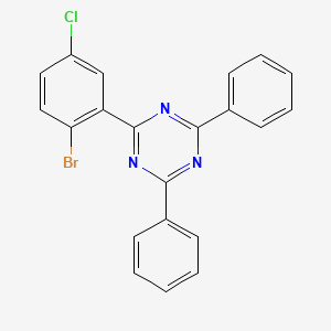 2-(2-Bromo-5-chlorophenyl)-4,6-diphenyl-1,3,5-triazine