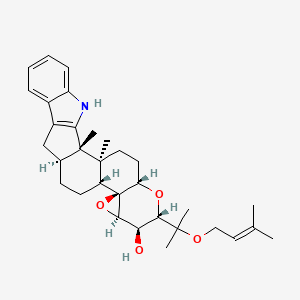 molecular formula C32H43NO4 B1250600 Terpendole D 