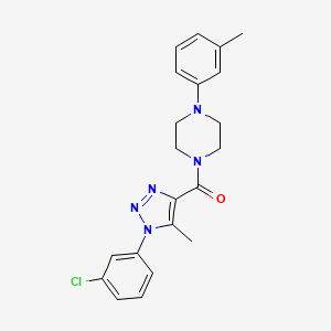 [1-(3-chlorophenyl)-5-methyl-1H-1,2,3-triazol-4-yl][4-(3-methylphenyl)piperazin-1-yl]methanone