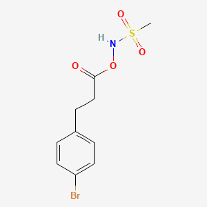 N-((3-(4-Bromophenyl)propanoyl)oxy)methanesulfonamide